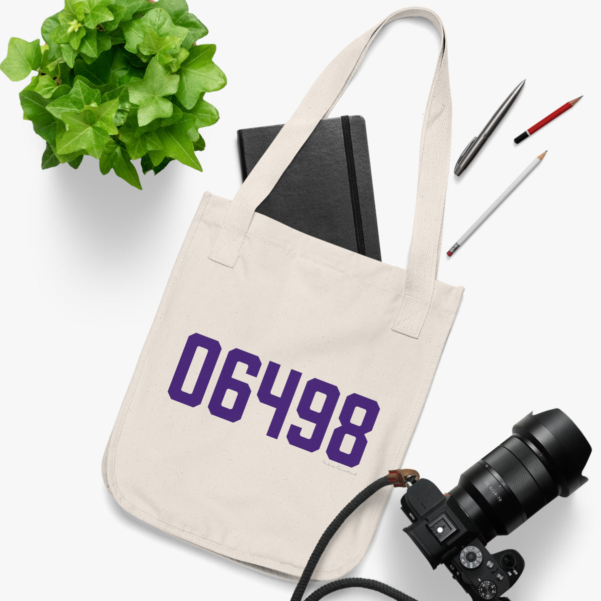 06498 Westbrook Connecticut Zip Code  Organic Canvas Tote Bag