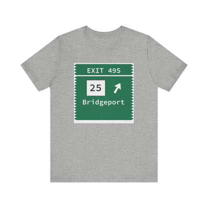 Vintage Merritt Parkway Exit 49S Sign Unisex Jersey Short Sleeve T-Shirt