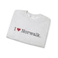 I Heart Norwalk. Unisex Heavy Blend™ Crewneck Sweatshirt