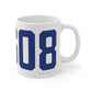 06608 Bridgeport Connecticut Zip Code Mug 11oz