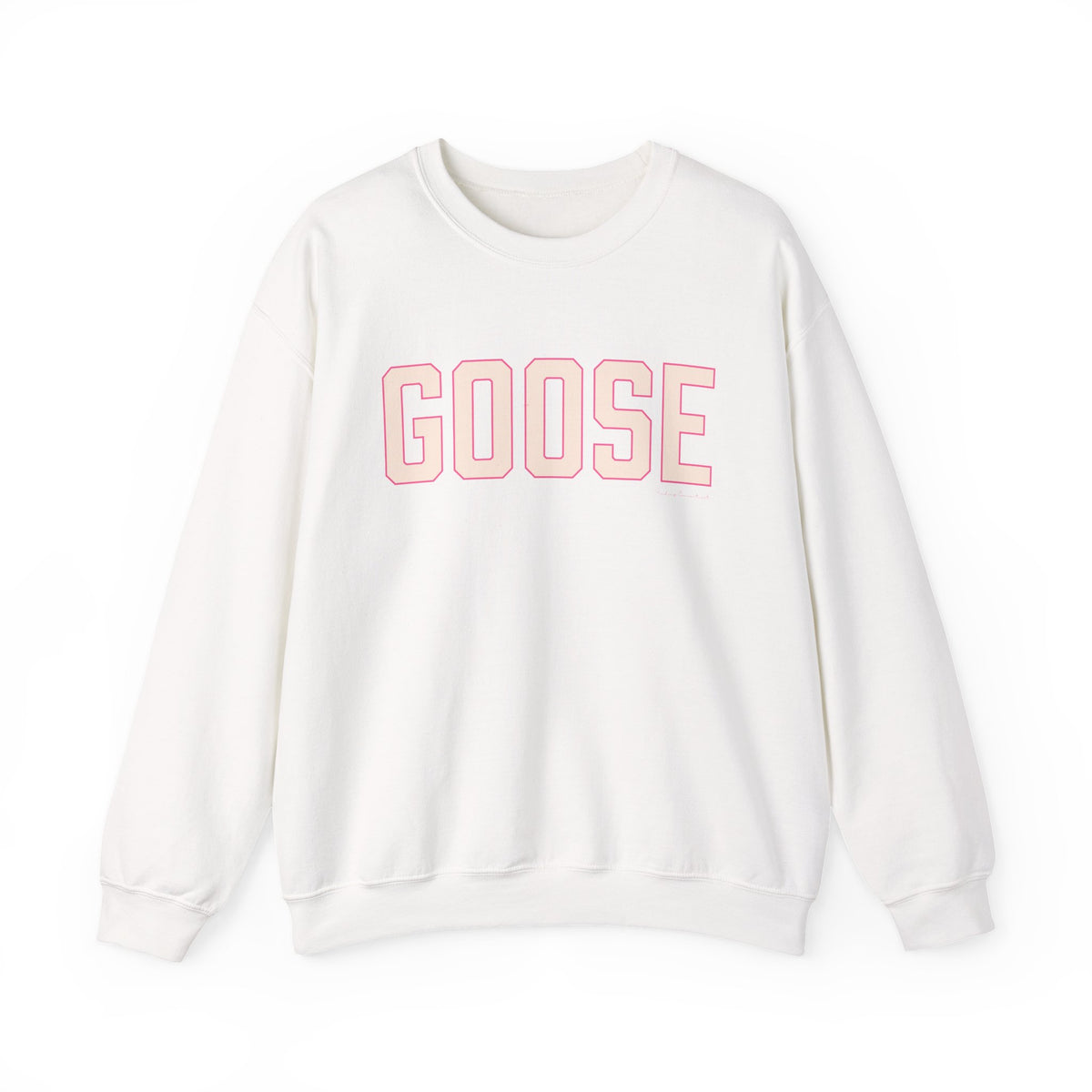 Goose Zip Code Peach & Pink Unisex Heavy Blend™ Crewneck Sweatshirt