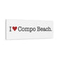 I Heart Compo Beach. Matte Canvas, Stretched, 1.25"
