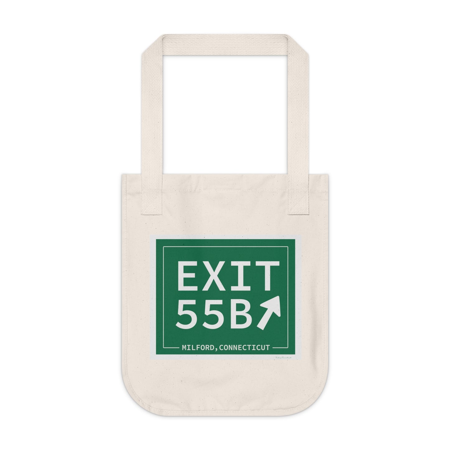 Vintage Exit 55B WCP Sign Organic Canvas Tote Bag