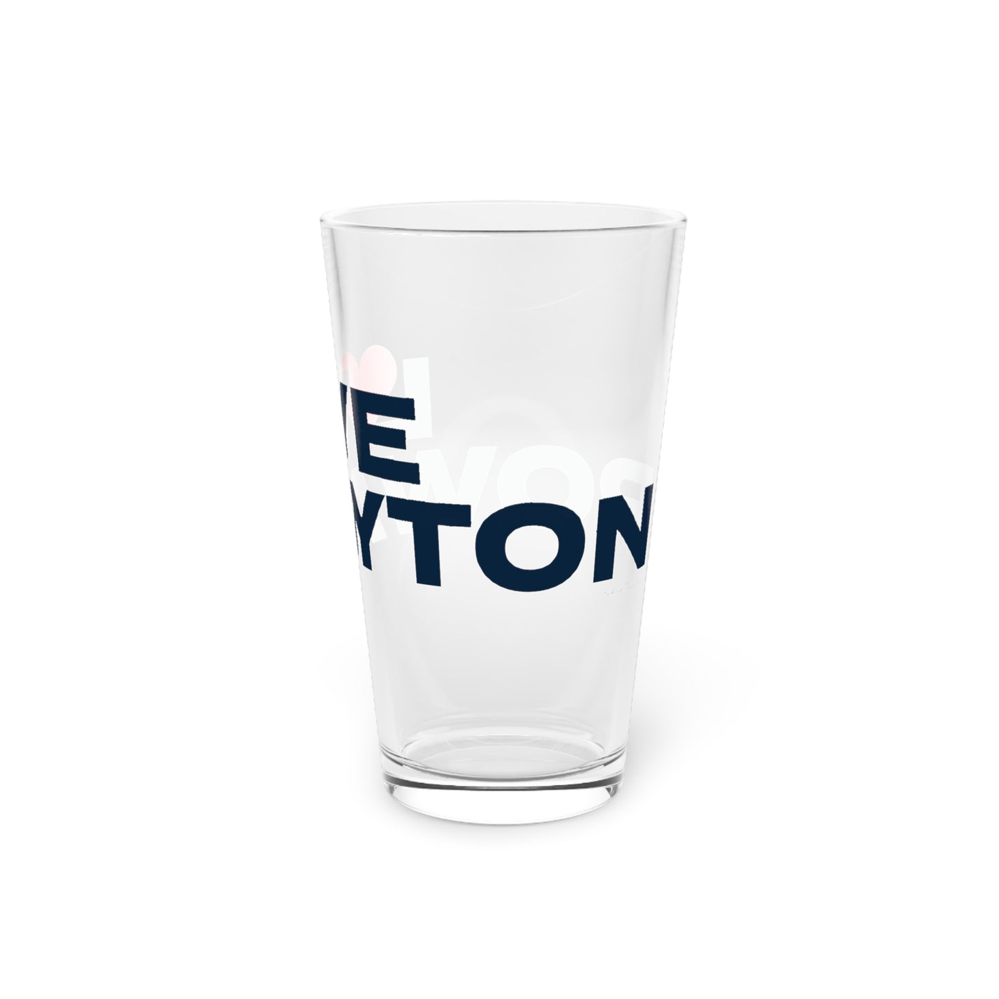 Love Rowayton Pint Glass, 16oz