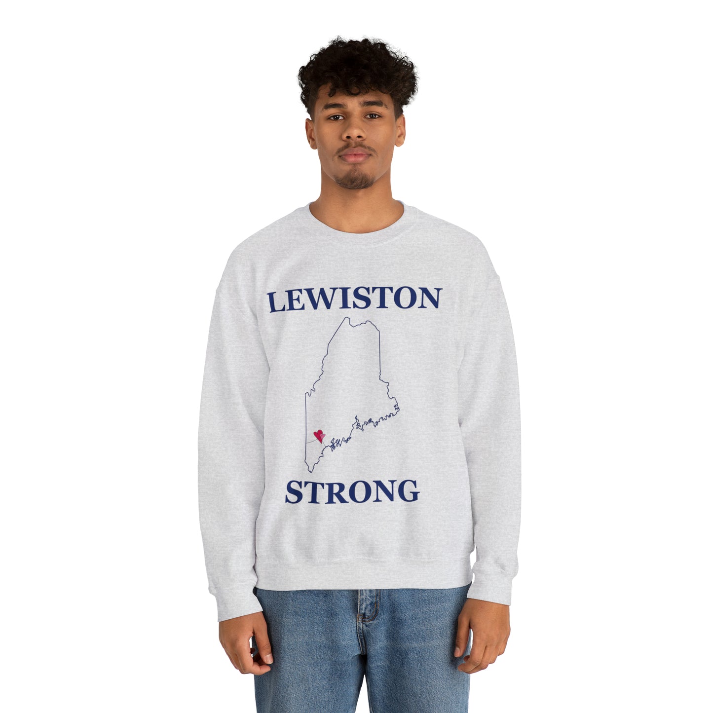 Lewiston Strong Unisex Heavy Blend™ Crewneck Sweatshirt