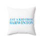 Just a kid from Harwinton Polyester Square Pillow