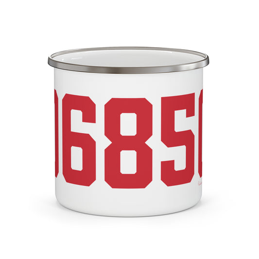 06850 Norwalk Connecticut Zip Code Enamel Camping Mug