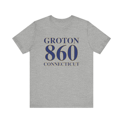 Groton 860 Connecticut Unisex Jersey Short Sleeve Tee