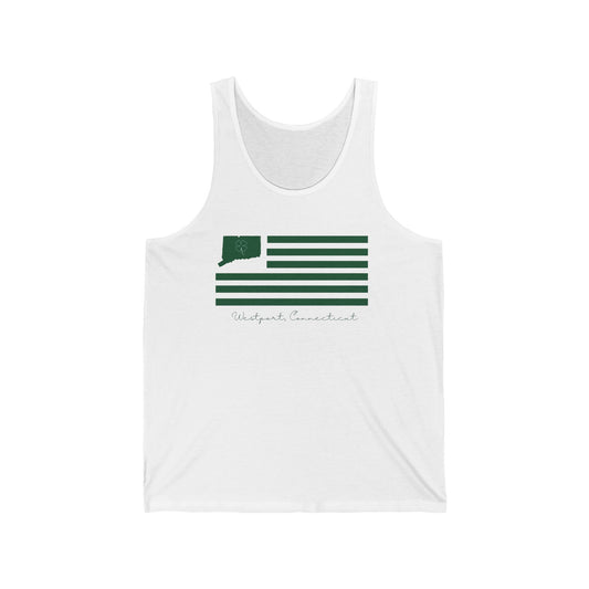 Westport Connecticut St Patrick’s Day Flag Unisex Jersey Tank Top