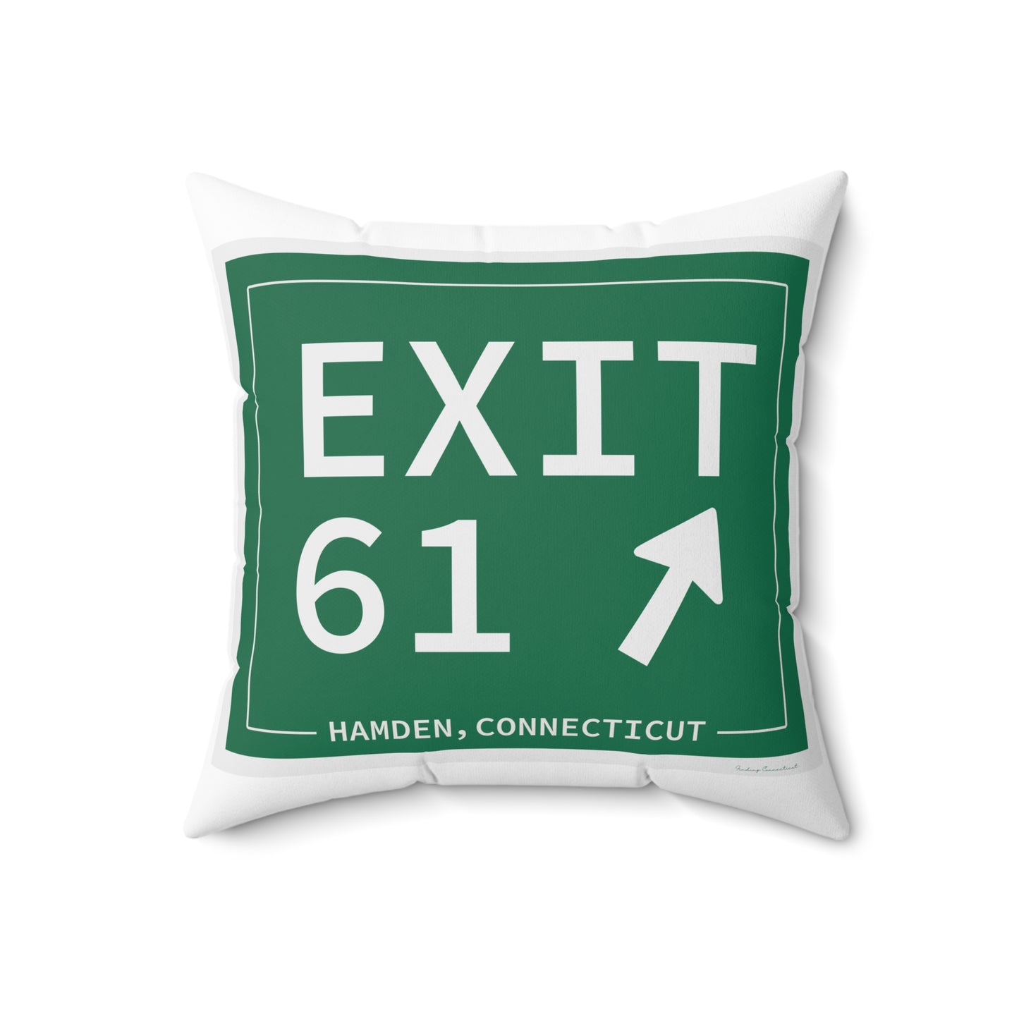 Vintage Exit 61 WCP Sign Spun Polyester Square Pillow