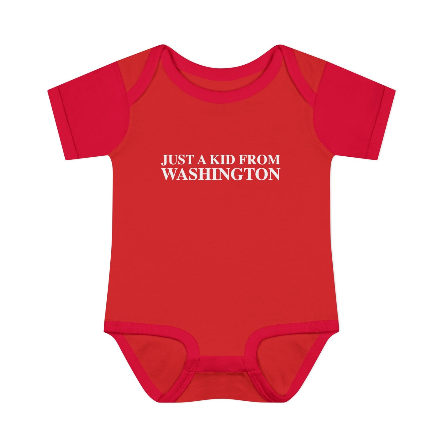 Just a kid from Washington Infant Baby Rib Bodysuit
