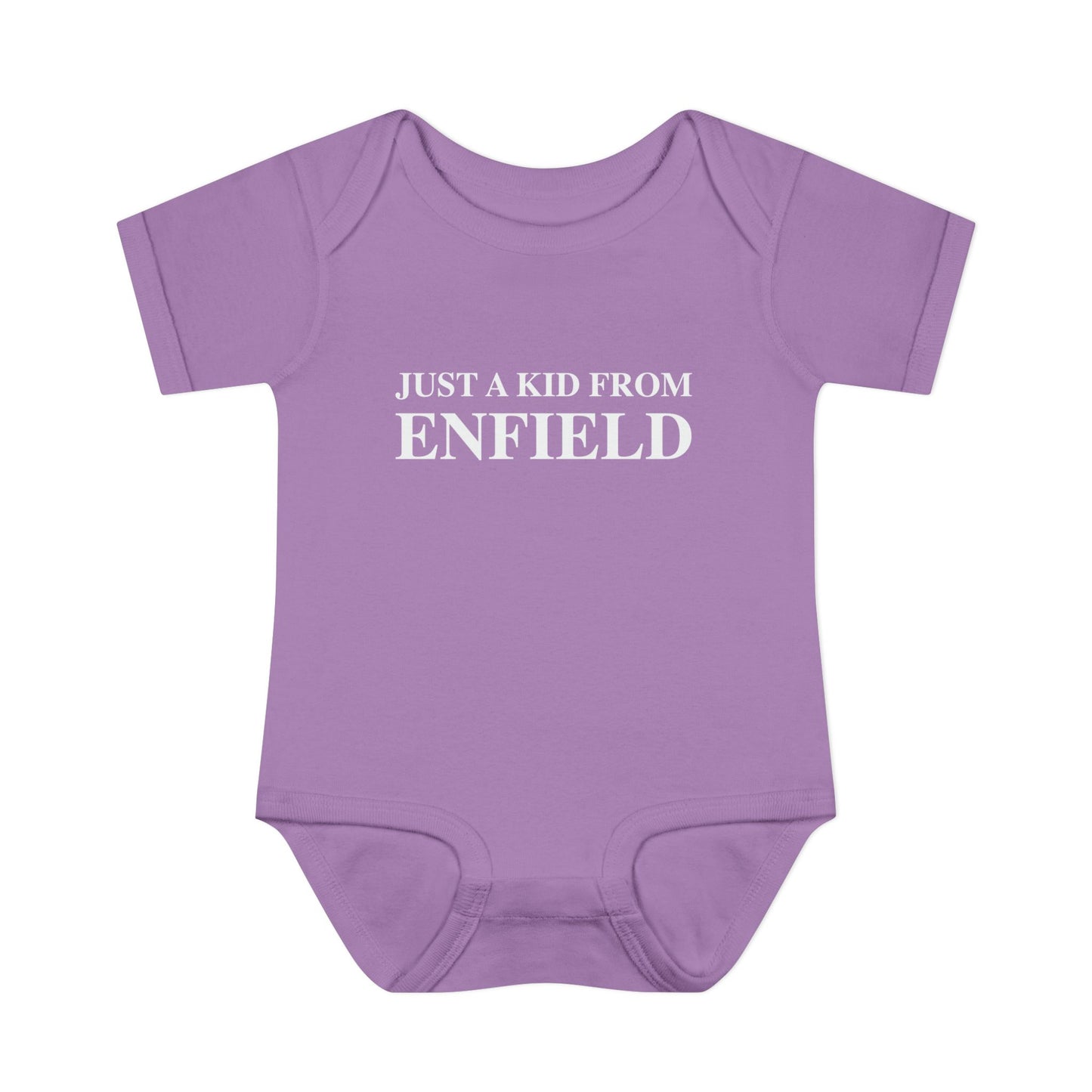 Just a kid from Enfield Infant Baby Rib Bodysuit