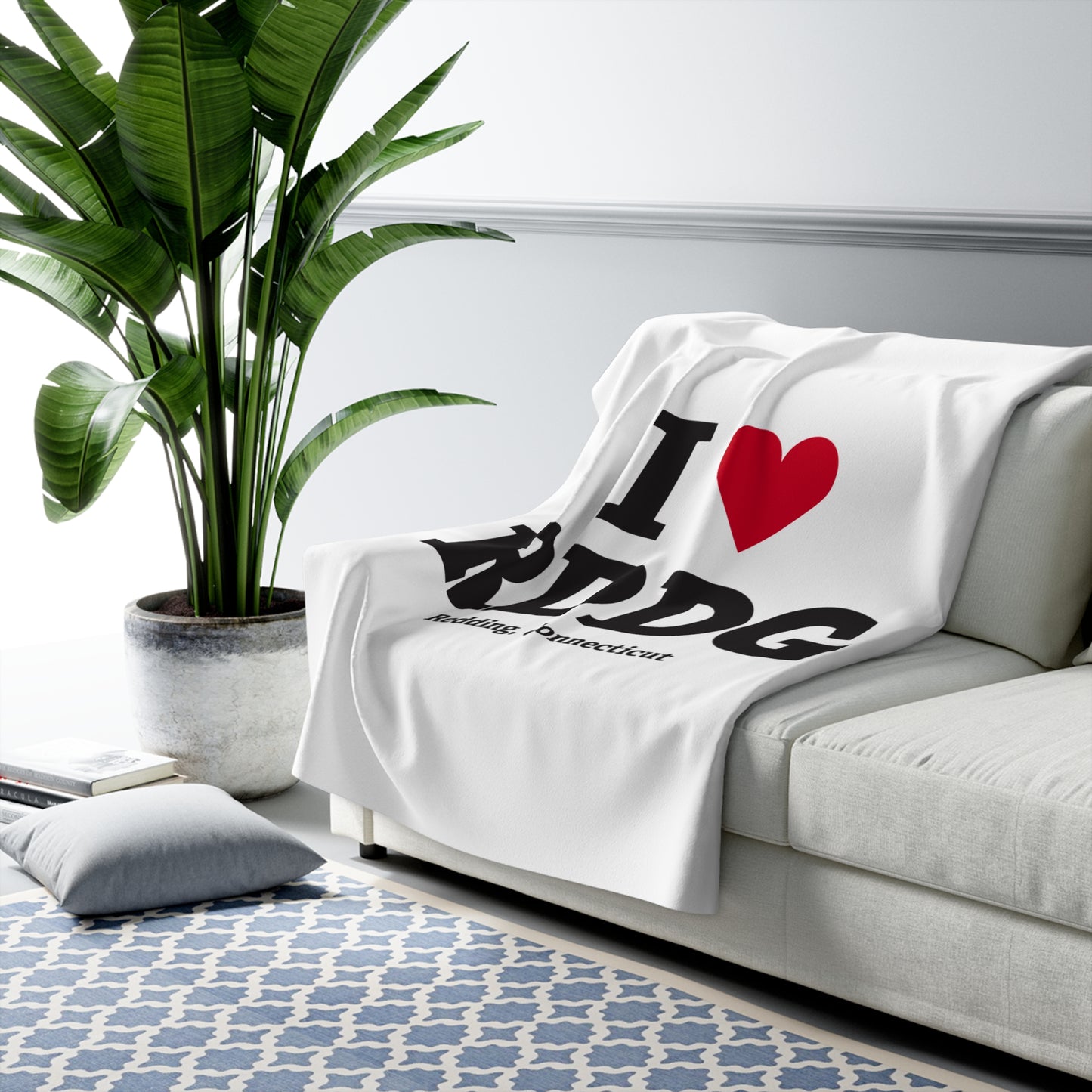 I Heart RDDG Sherpa Fleece Blanket