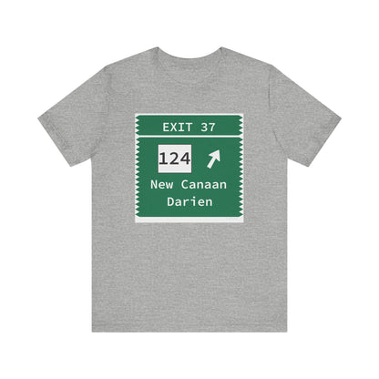 Vintage Merritt Parkway Exit 37 Sign Unisex Jersey Short Sleeve T-Shirt