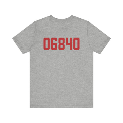 06840 New Canaan Connecticut Zip Code Unisex Jersey Short Sleeve T-Shirt