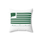 Haddam Connecticut St. Patrick’s Day Flag Spun Polyester Square Pillow