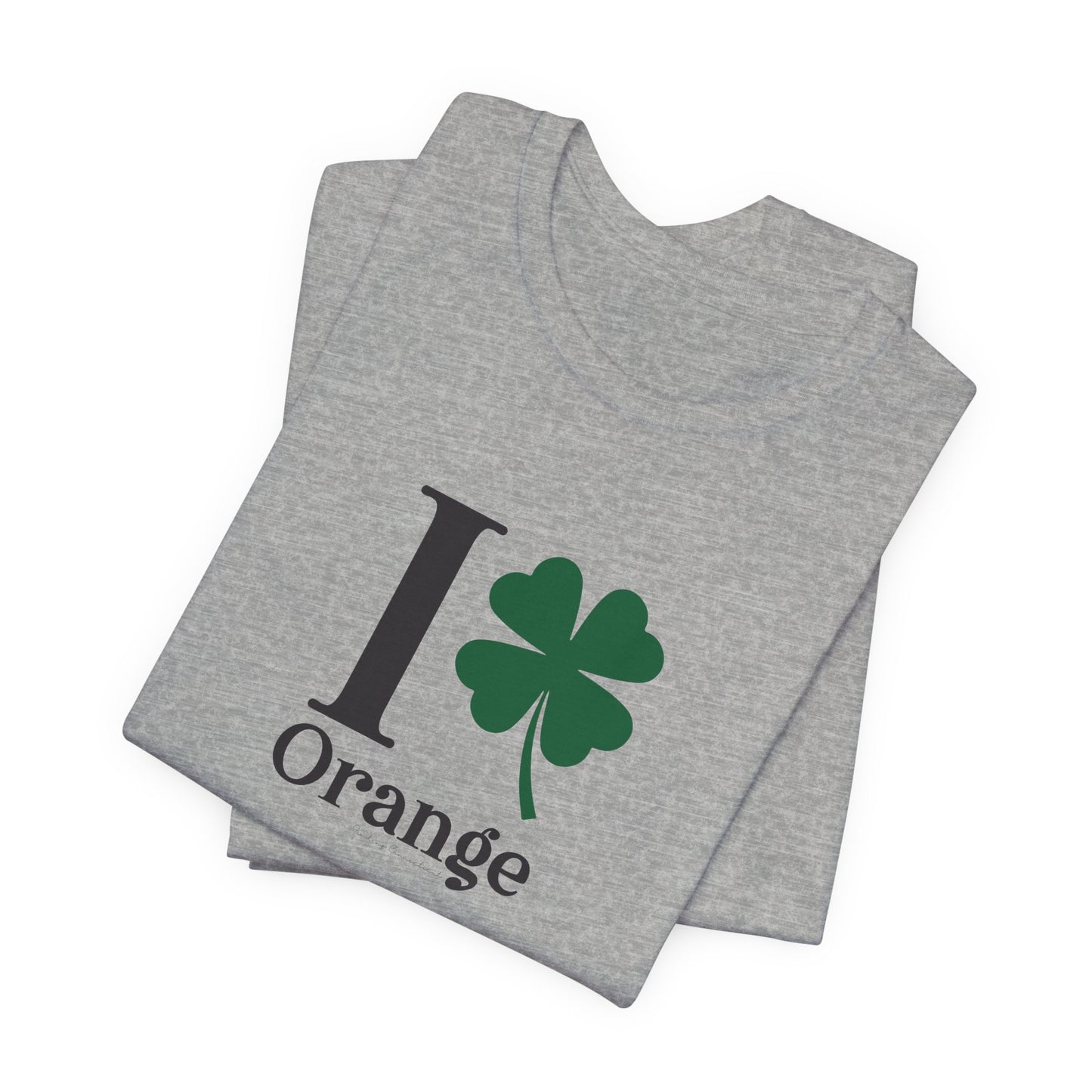 I Clover Orange Unisex Jersey Short Sleeve T-Shirt