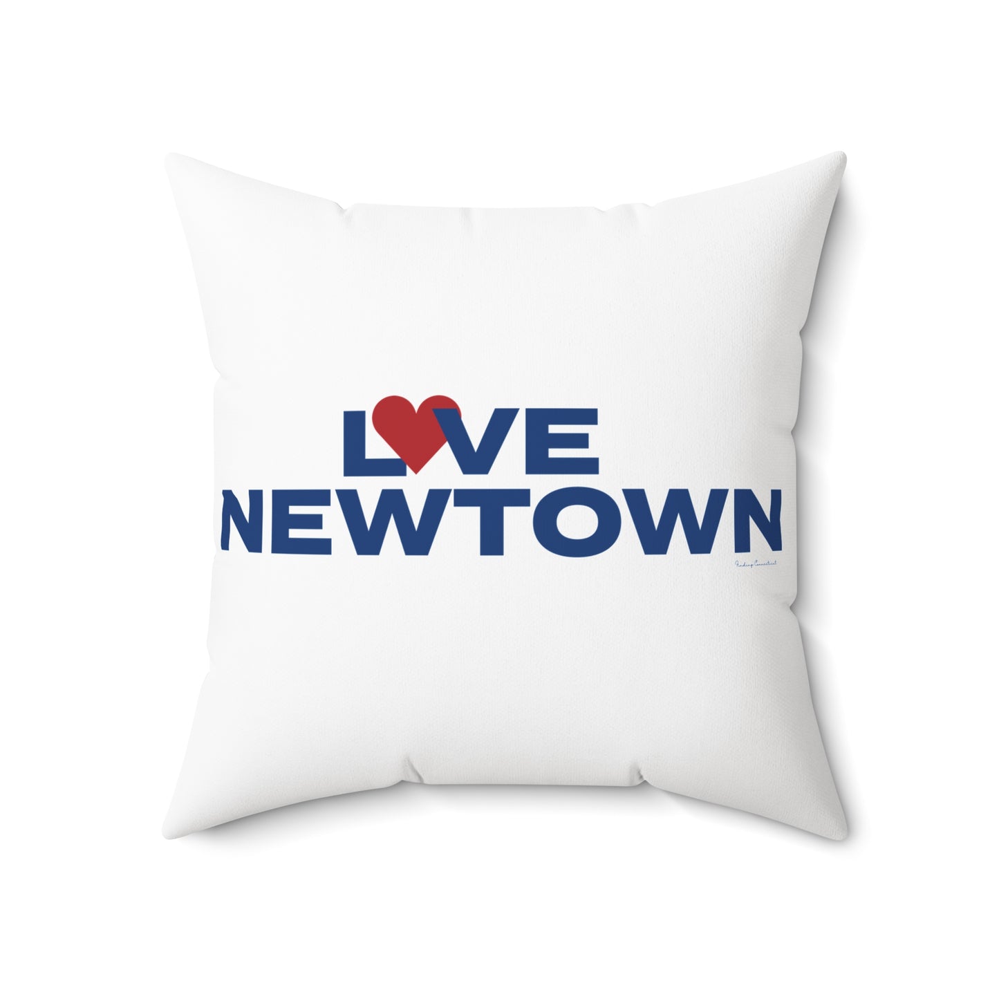 Love Newtown Spun Polyester Square Pillow