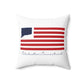 Colchester Connecticut Flag Spun Polyester Square Pillow