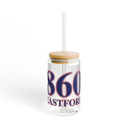 860 Eastford Red, White & Blue Sipper Glass, 16oz