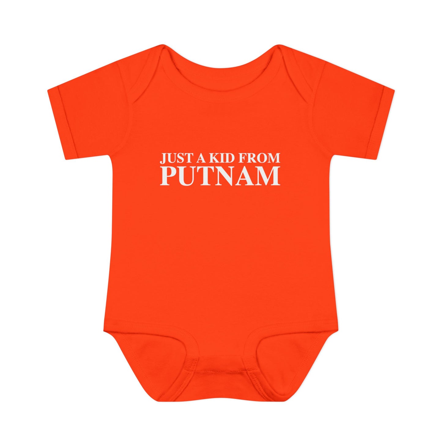 Just a kid from Putnam Infant Baby Rib Bodysuit
