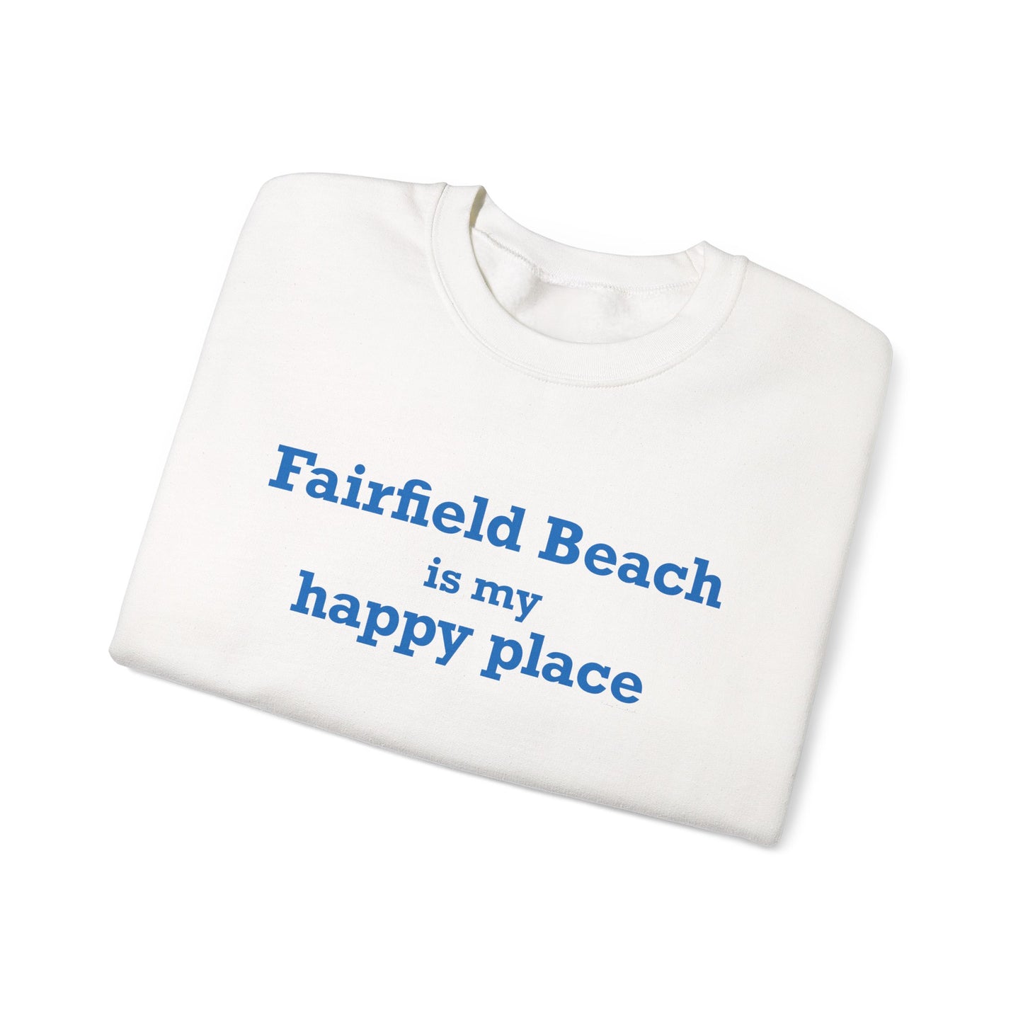 Fairfield Beach is My Happy Place Unisex Heavy Blend™ Crewneck Sweatshirt