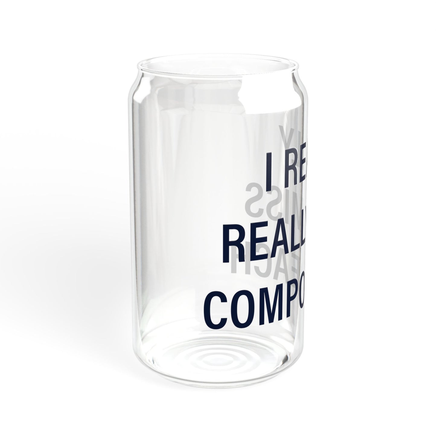 I Really Really Miss Compo Beach Sipper Glass, 16oz