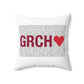 Greenwich Love Spun Polyester Square Pillow