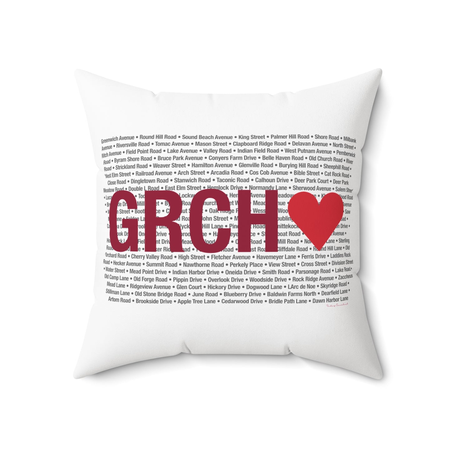 Greenwich Love Spun Polyester Square Pillow