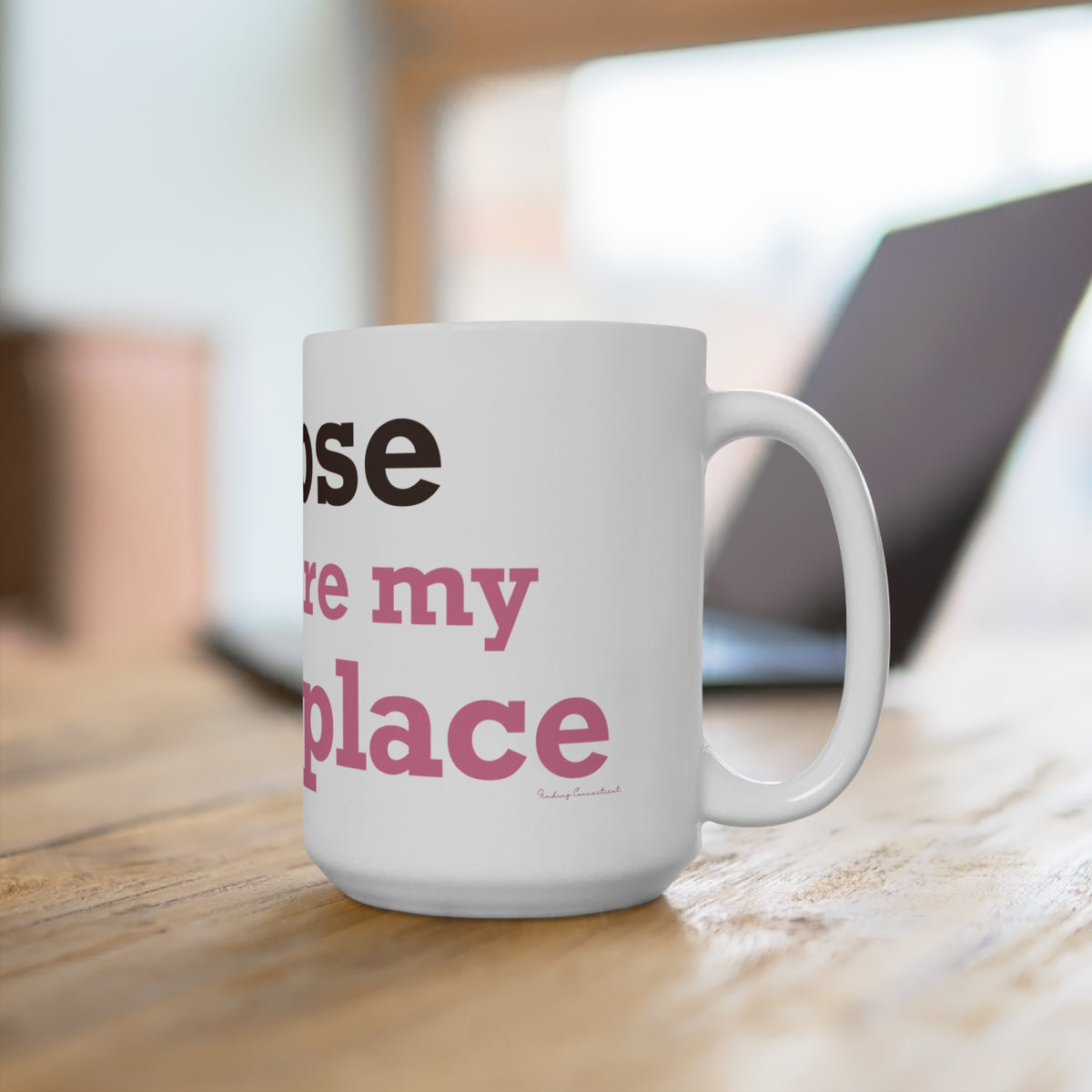 Goose Shows Are My Happy Place - Pink & Espresso Mug 15oz