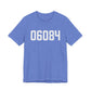 06084 Tolland CT Zip Code Unisex Jersey Short Sleeve T-Shirt
