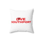 Love Southport Spun Polyester Square Pillow