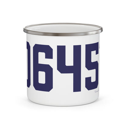06451 Meriden Connecticut Zip Code Enamel Camping Mug