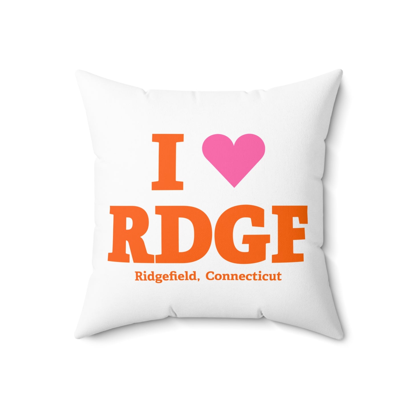 I Heart RDGF Spun Polyester Square Pillow