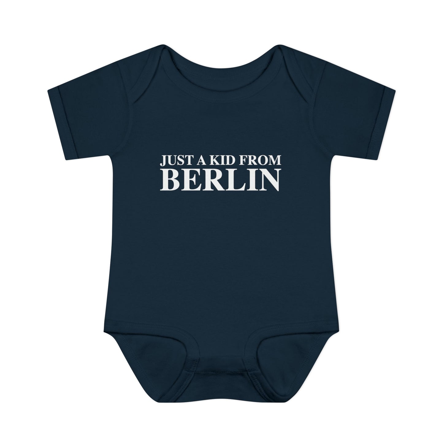 Just a kid from Berlin Infant Baby Rib Bodysuit