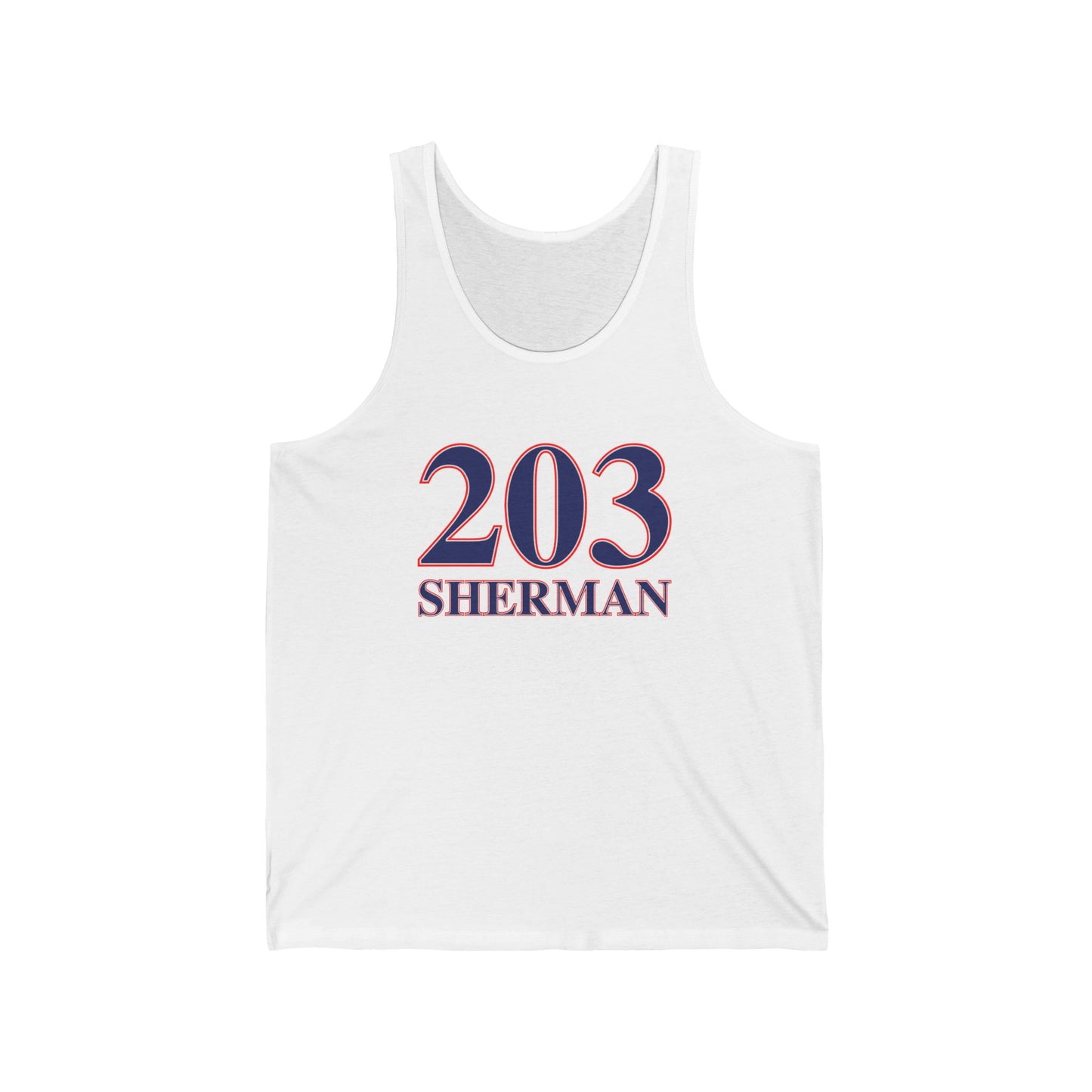 203 Sherman Unisex Jersey Tank Top