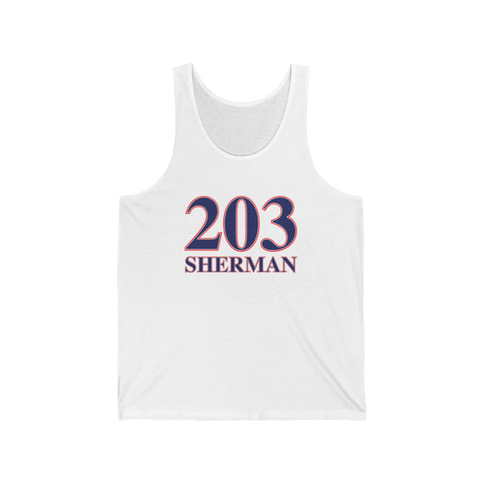 203 Sherman Unisex Jersey Tank Top