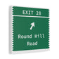 Vintage Merritt Parkway Exit 28 Sign Matte Canvas, Stretched, 1.25"