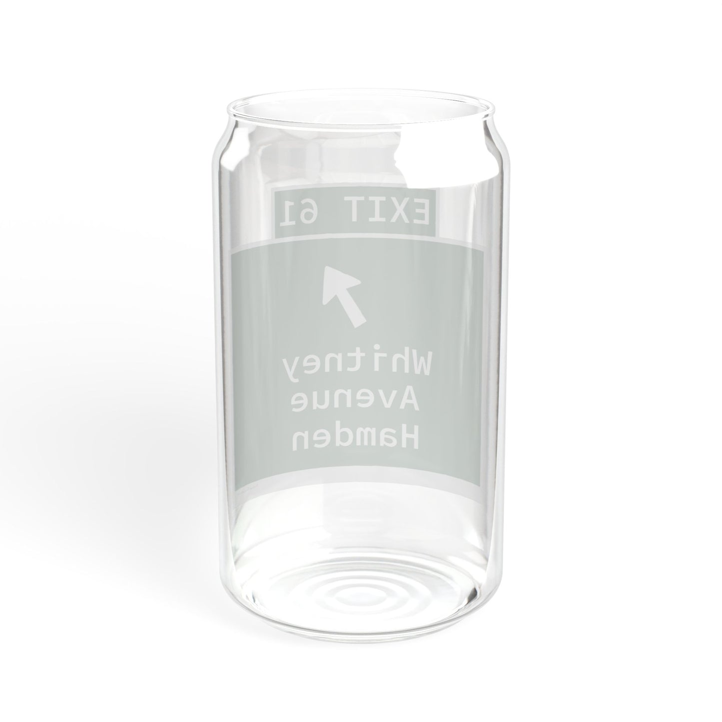 Vintage WCP Exit 61 Sign Sipper Glass, 16oz