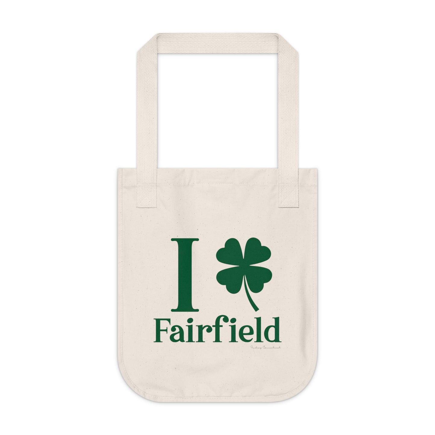 I Clover Fairfield Organic Canvas Tote Bag