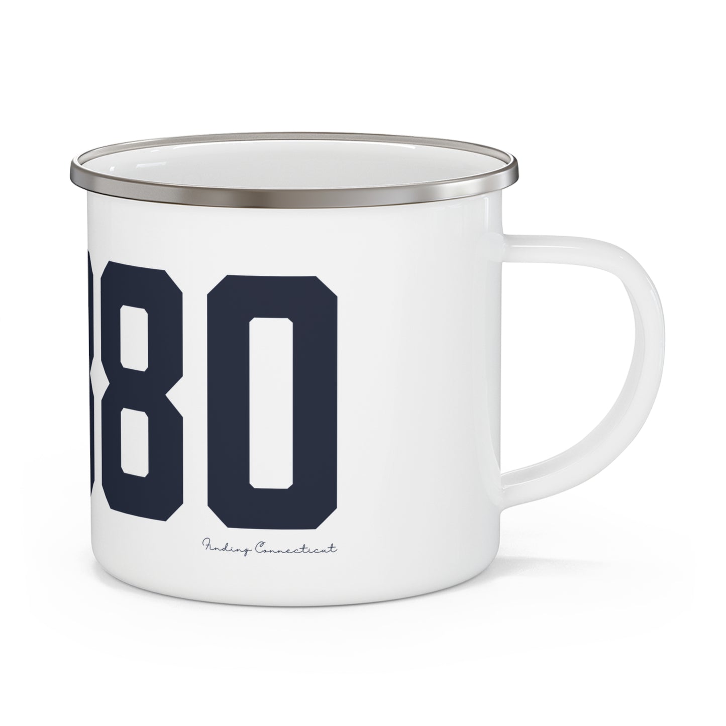 06880 Westport Connecticut Zip Code Enamel Camping Mug