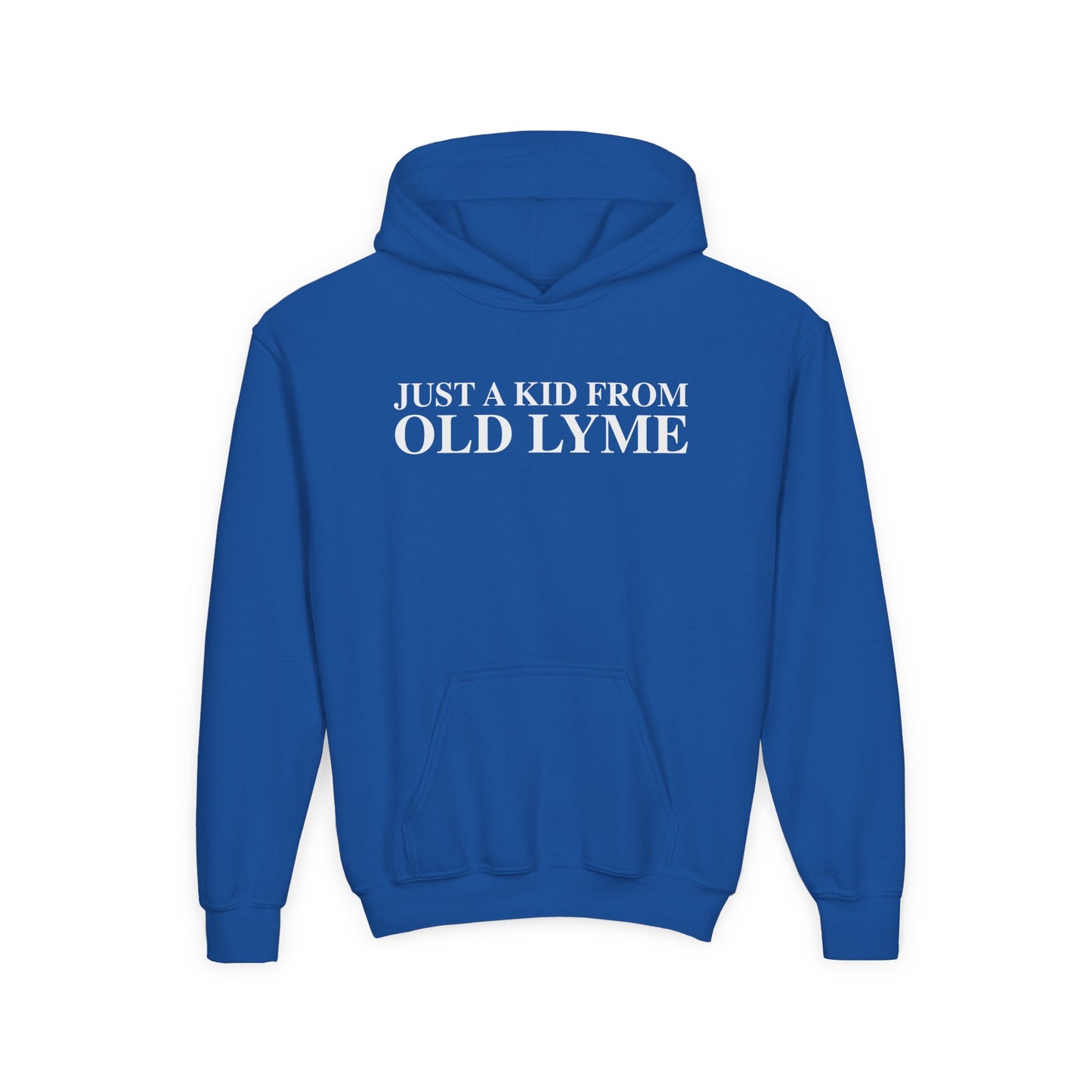 Just a kid from Old Lyme Youth Heavy Blend Hooded Sweatshirt