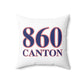 860 Canton Red, White & Blue Spun Polyester Square Pillow