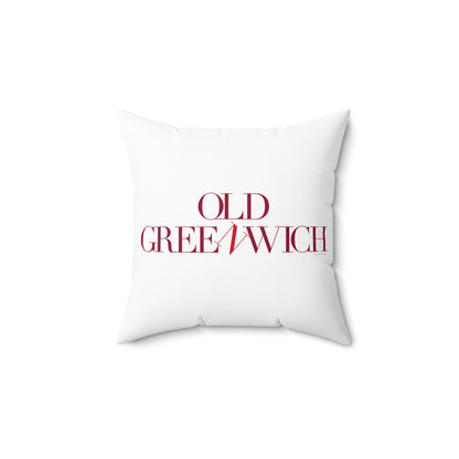 41 Tilt Old Greenwich Spun Polyester Square Pillow