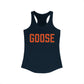 Goose Zip Code - Orange  & Green Women's Ideal Racerback Tank Top