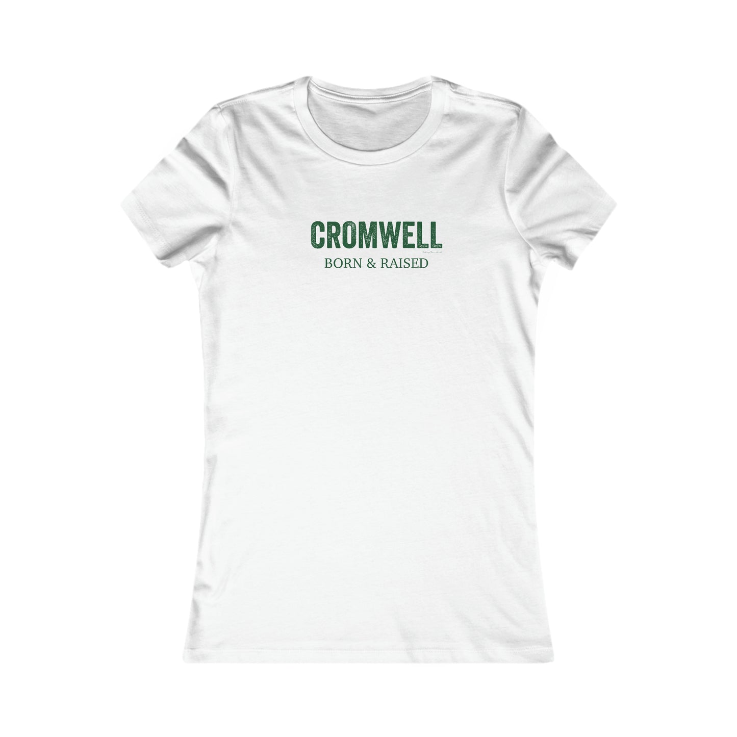 Cromwell Born & Raised Women's Favorite T-Shirt (green)