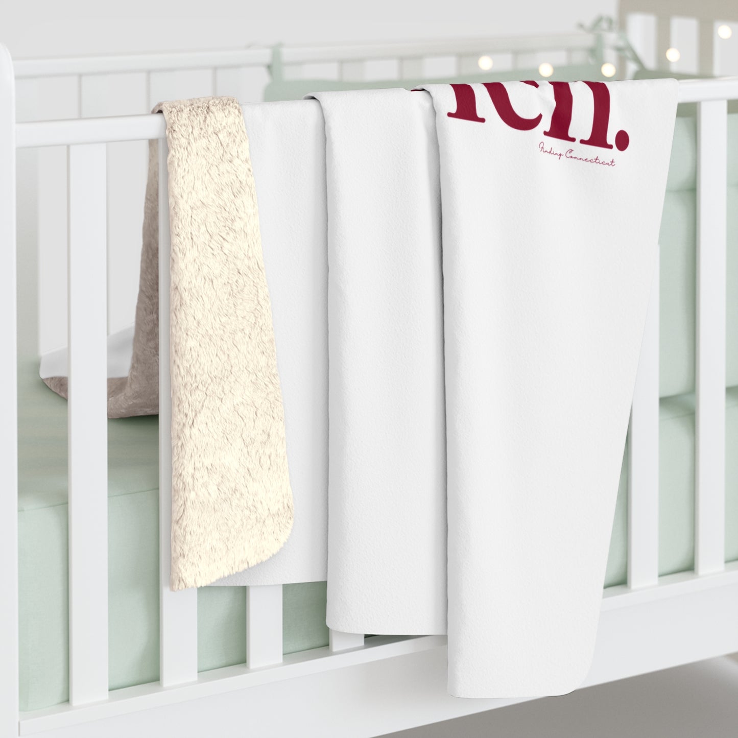 I’d rather be in Greenwich Sherpa Fleece Blanket