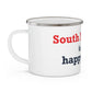 South Norwalk is My Happy Place Enamel Camping Mug