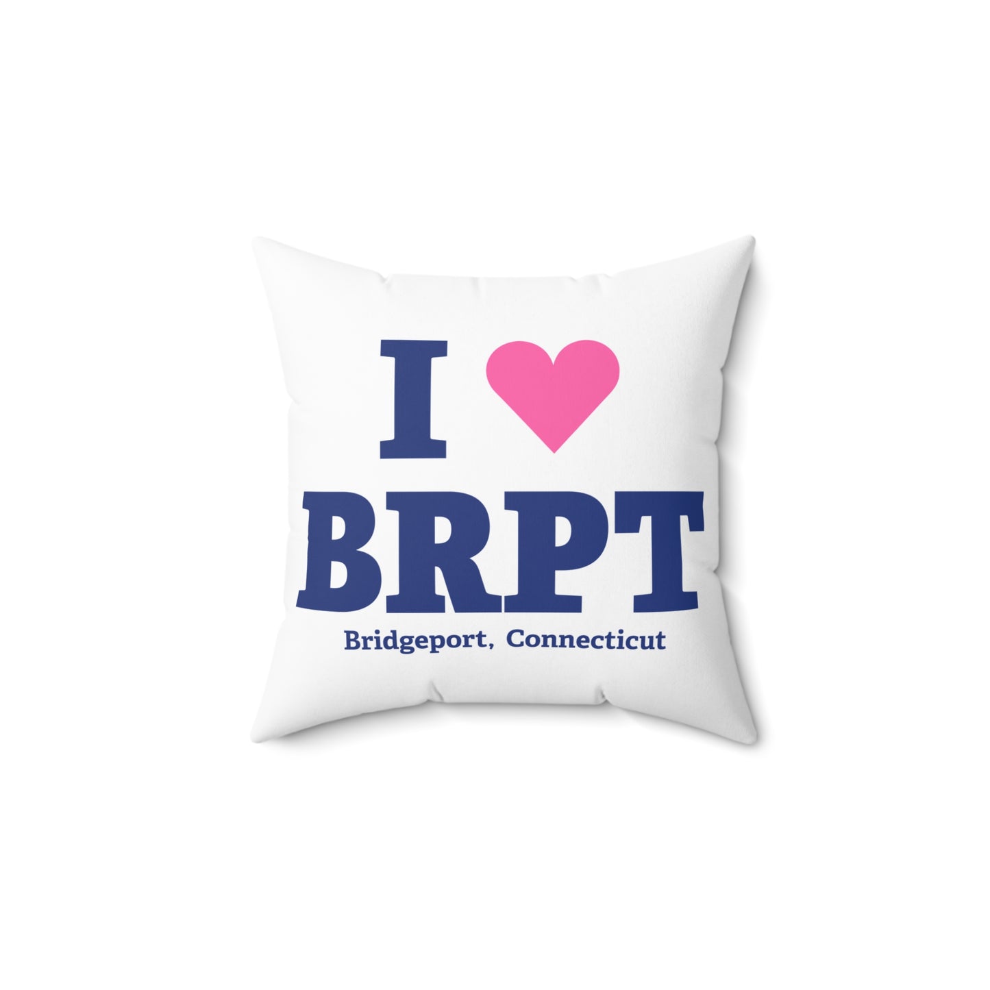 I Heart BRPT Spun Polyester Square Pillow