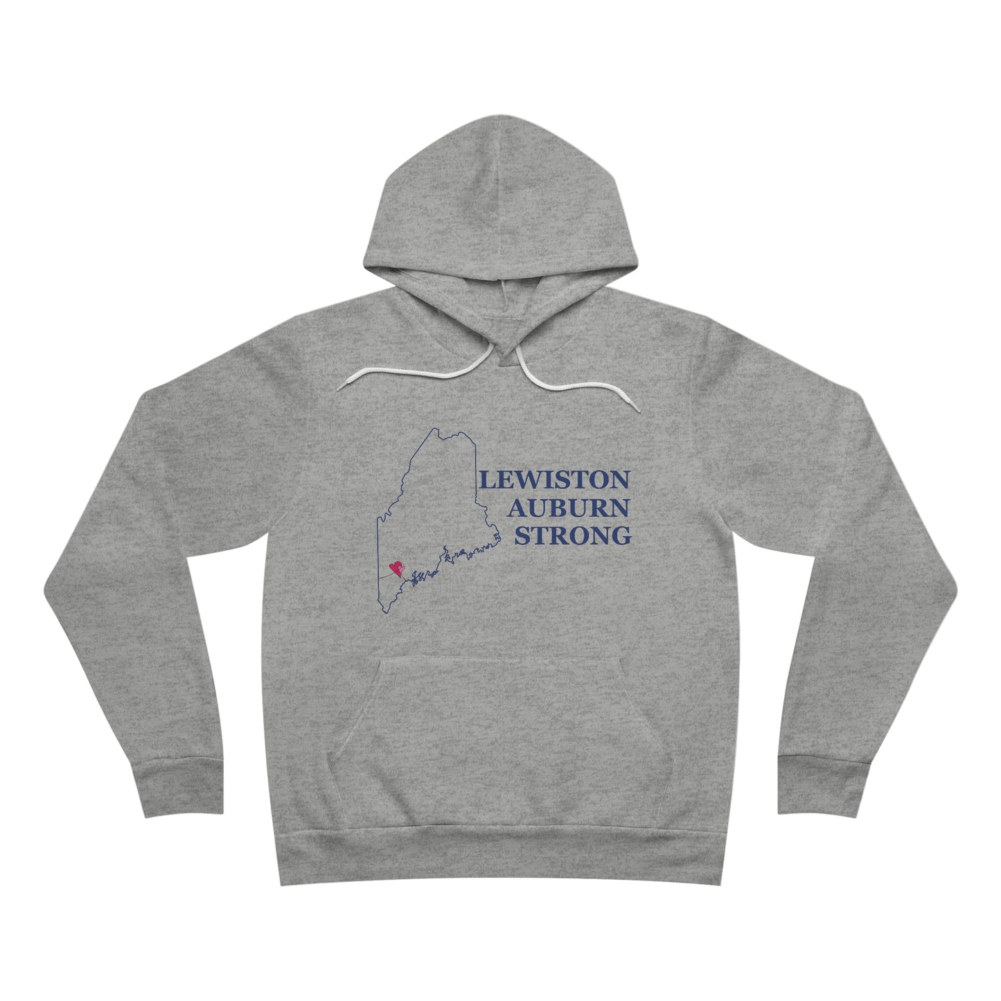 Lewiston Auburn Strong Unisex Sponge Fleece Pullover Hoodie